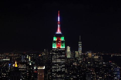 不同角度的帝国大厦图片