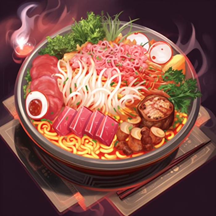 美食食物面条麻辣烫插画素材(1024x1024)