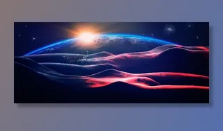 元宇宙世界天空背景墙风景