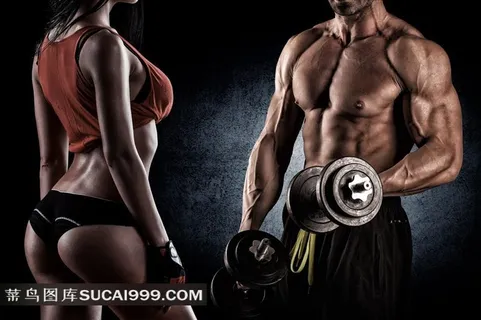 健身的美女帅哥图片