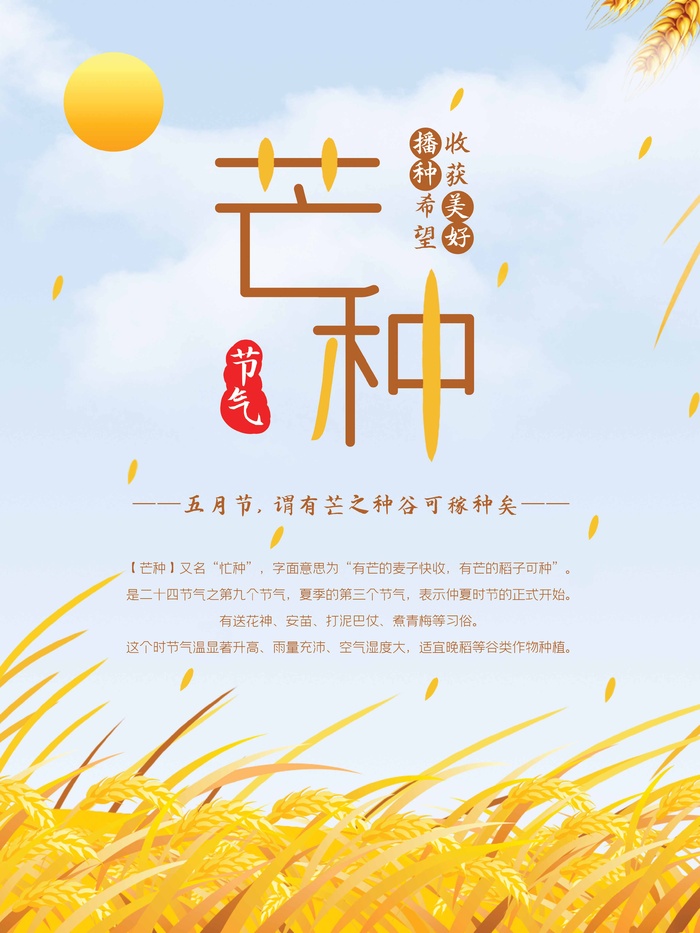 芒种 芒种宣传营销psd模版下载