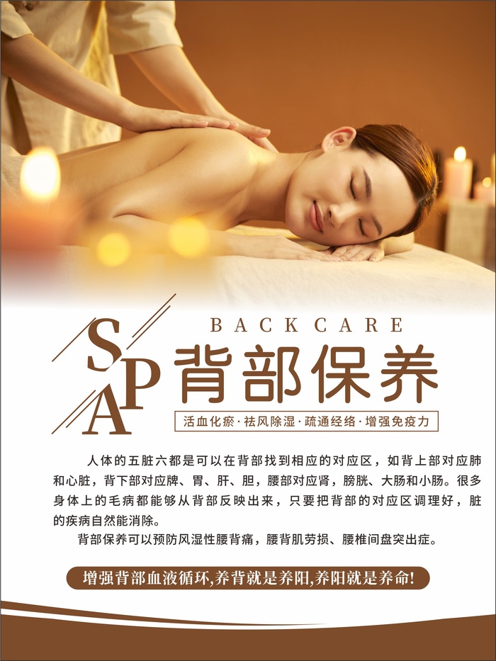 刮痧疗法肩颈疏通背部保养