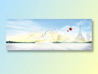 现代城市建筑背景_简约现代淘宝背