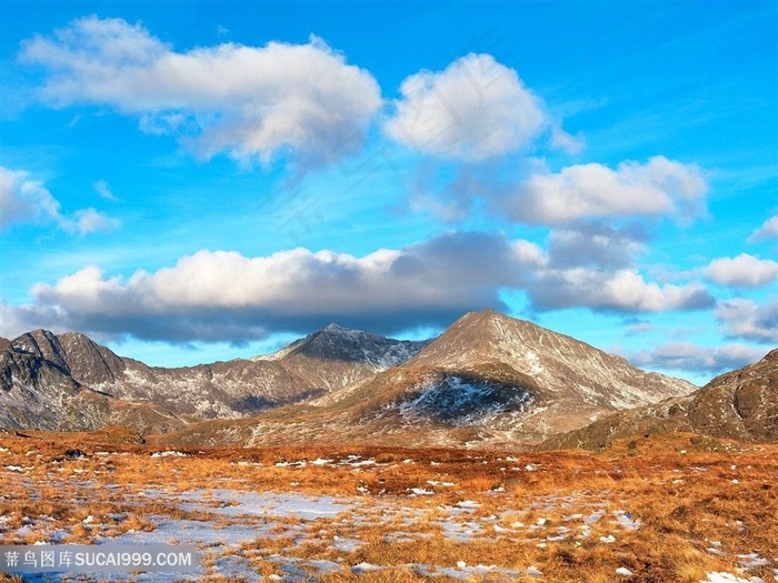 唯美山脉风景画壁纸