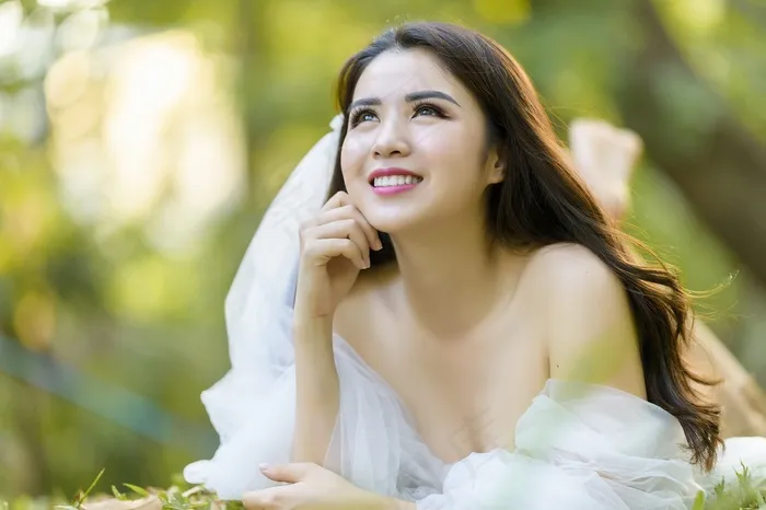 时尚清纯可爱的女孩摄影图片