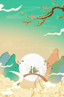 中式古典国潮来袭海报展板宣传背景图PSD设计PS模板素材