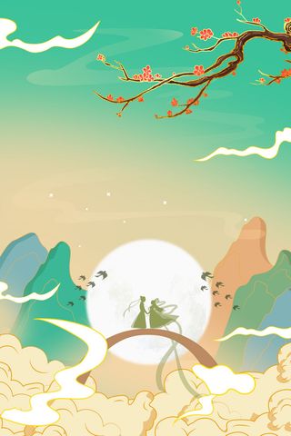 中式古典国潮来袭海报展板宣传背景图PSD设计PS模板素材