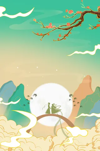 中式古典国潮来袭海报展板宣传背景图PSD设计PS模板素材