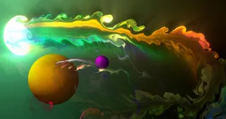 元宇宙世界天空背景墙风景