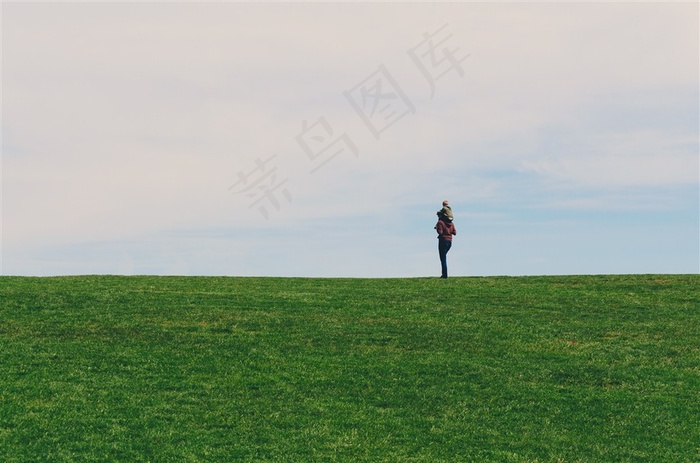 一望无际的草地草原素材