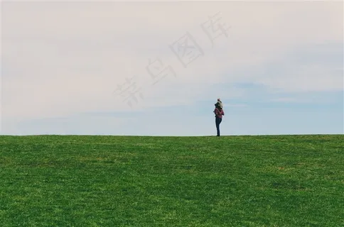 一望无际的草地草原素材