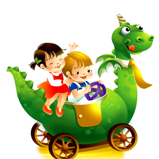 动漫人物和恐龙