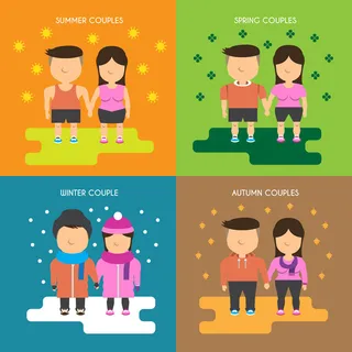 春夏秋冬情侣
