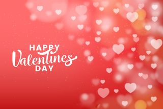 情人节快乐红色爱心背景