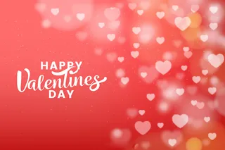 情人节快乐红色爱心背景