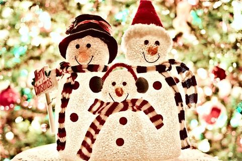 可爱雪人一家三口 可爱雪人一家三口