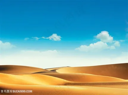 一望无际的沙漠景色高清风景图片 一望无际的沙漠景色高清风景图片