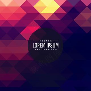 炫彩几何图形背景 几何艺术设计 多边形背景图片