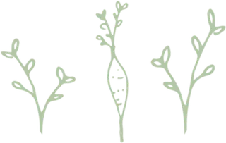 绿色线条图卡通萝卜现代农业