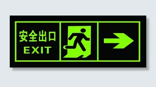 安全出口指示牌