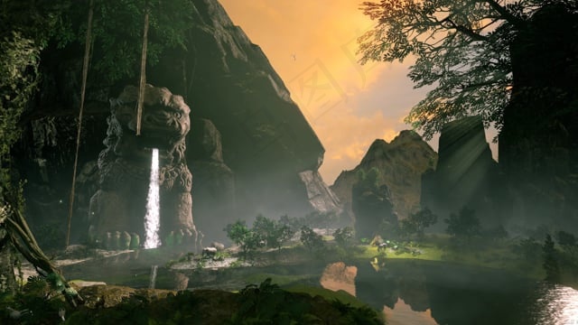 营, 雕像, 河, 冒险, 景观, 马, 大象, 勘探