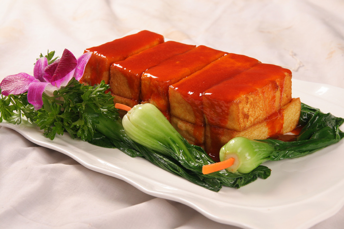 鲍汁焖自制豆腐 (1)