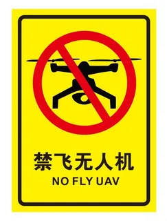 矢量禁飞无人机导视牌