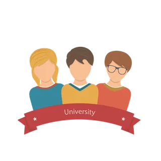 大学生人物卡通标题框素材少儿兴趣班