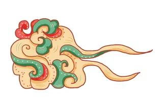 中国风中式国潮敦煌云纹祥云插画图案云朵云彩元素PSDAI设计素材