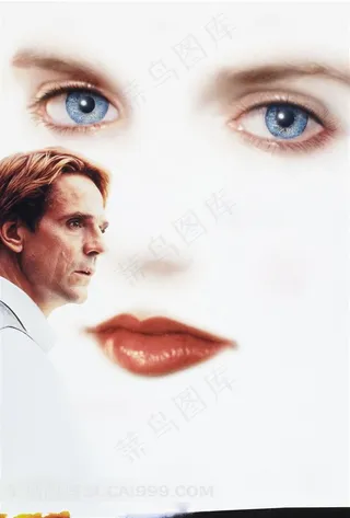 美女的脸与男人电影海报