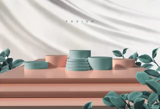 光影质感时尚电商产品场景分层背景