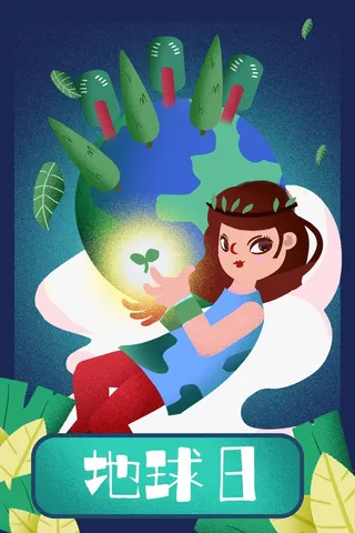 世界地球日 世界地球日宣传海报