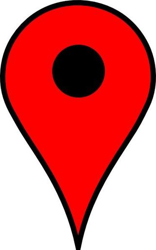 谷歌地图别针PNG红色透明免抠
