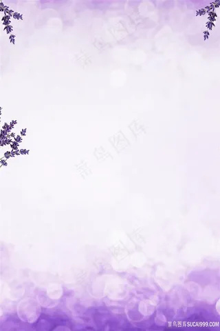 紫色薰衣草海报背景图