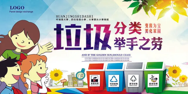 垃圾分类展板