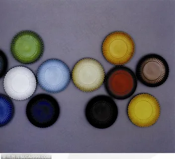 中华传统-五彩的盘子