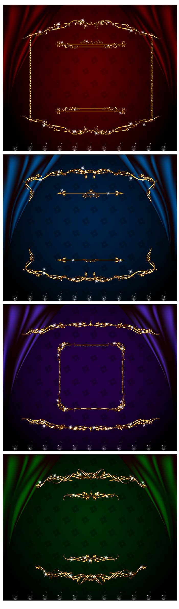 简约风古典名片海报边框图框插画插图素材AI矢量图 (17)