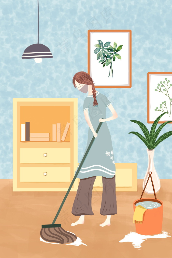 五一劳动节插画 