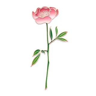 国潮风立体浮雕金边手绘花朵花卉PSD设计PNG免扣图片元素素材