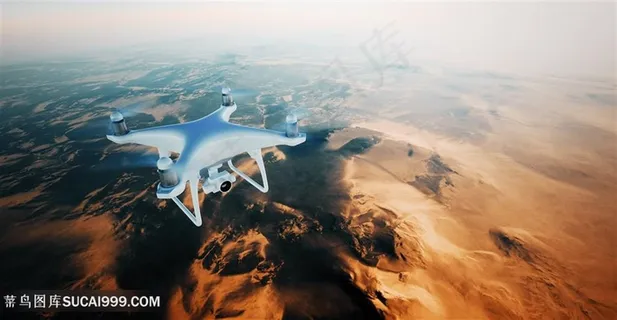 在天上试飞的无人机设备高清图