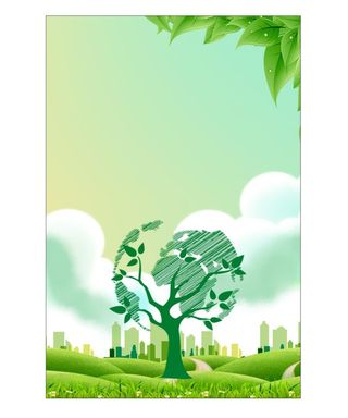 绿色环保海报背景