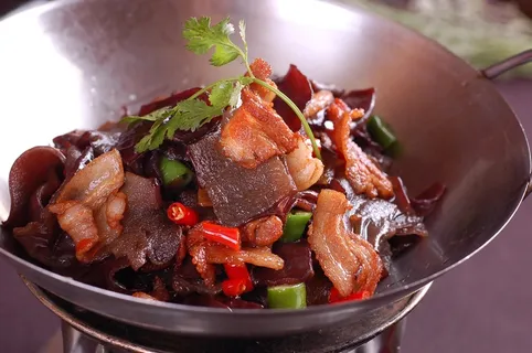 干锅美食焖锅湘菜麻辣香辣纸锅干锅木耳