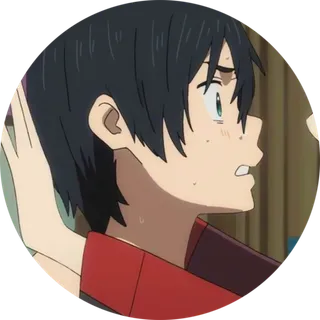 壁咚男孩素材卡通圆形