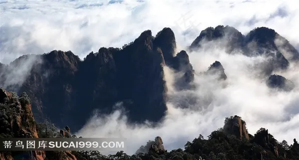 安徽黄山云海风景图片 安徽黄山云海风景图片