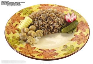 健康素食-盘中的小麦