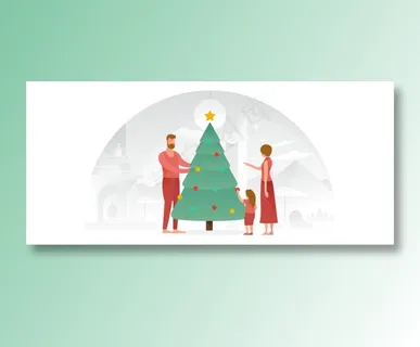 家庭圣诞节欢乐