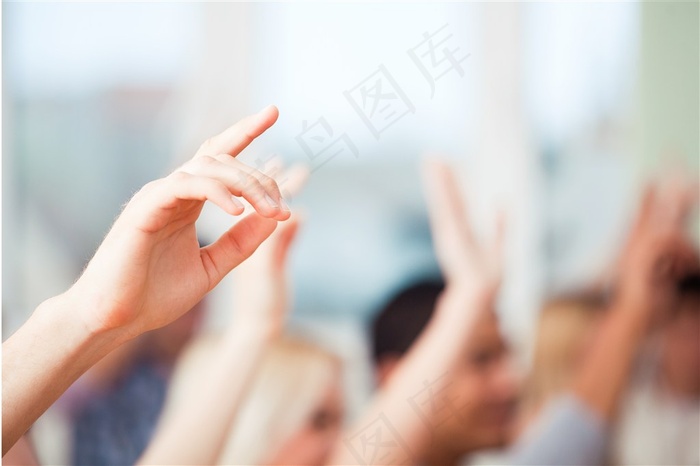 高清举手素材图片