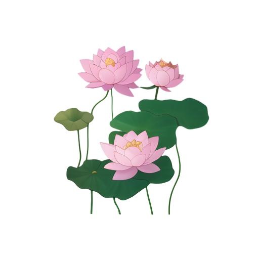 荷花莲花免抠