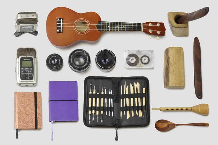 吉他音箱录音棚装饰图标元素psd模版下载