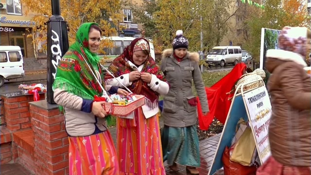 公平的, 假日, 跳舞, 歌曲, 西伯利亚, 人们, 城市